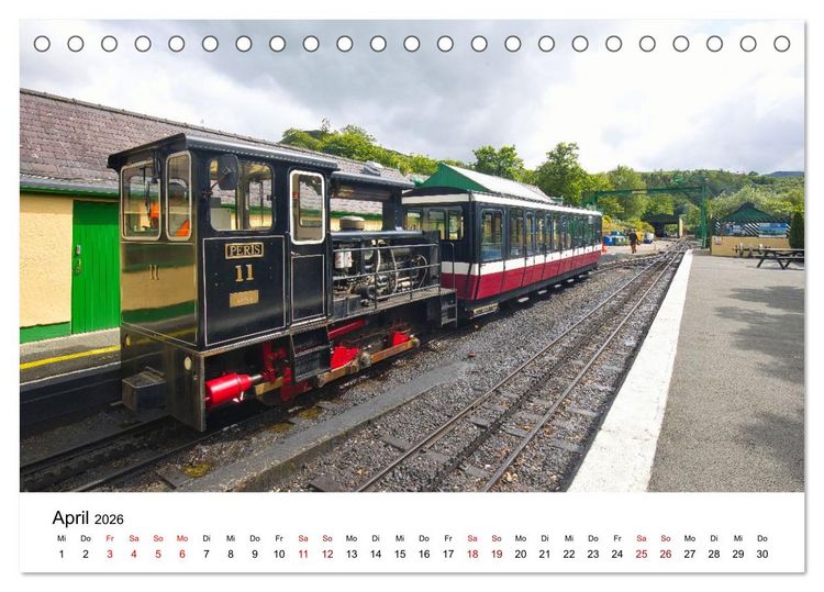 Produktbild: Wales Land der Sehensw&uuml;rdigkeiten, Landschaften und Natur (Tischkalender 2026 DIN A5 quer), CALVENDO Monatskalender
