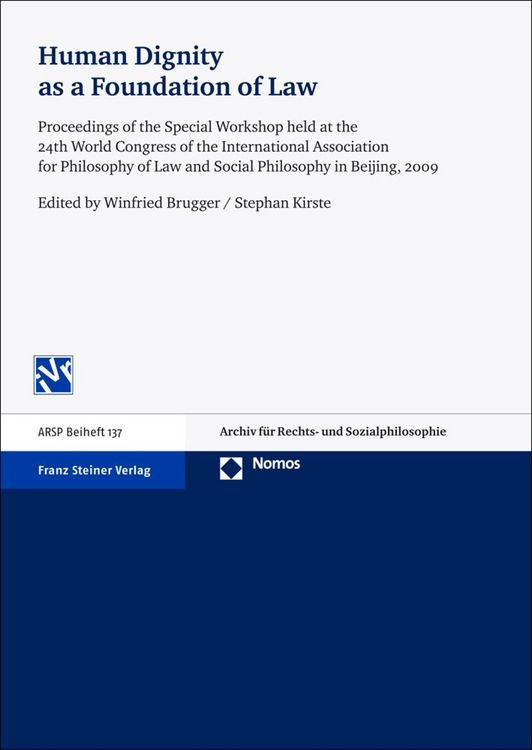 Produktbild: Human Dignity as a Foundation of Law