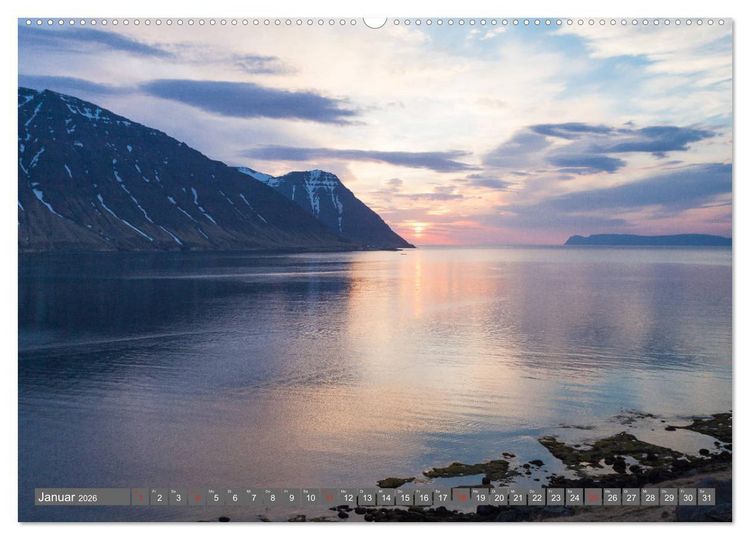 Produktbild: Blick aufs ruhige Meer (hochwertiger Premium Wandkalender 2026 DIN A2 quer), Kunstdruck in Hochglanz