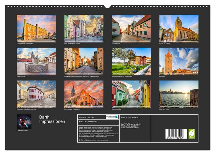 Produktbild: Barth Impressionen (hochwertiger Premium Wandkalender 2026 DIN A2 quer), Kunstdruck in Hochglanz