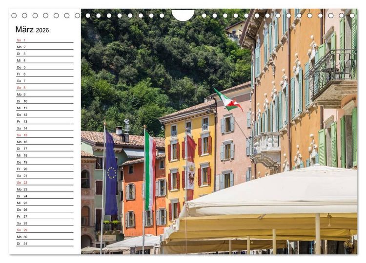Produktbild: WUNDERBARER GARDASEE Riva del Garda und Torbole (Wandkalender 2026 DIN A4 quer), CALVENDO Monatskalender