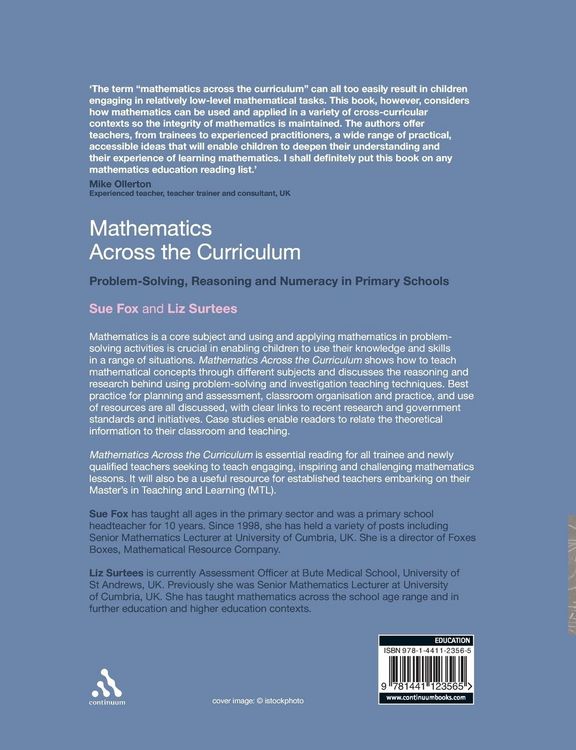 Produktbild: Mathematics Across the Curriculum