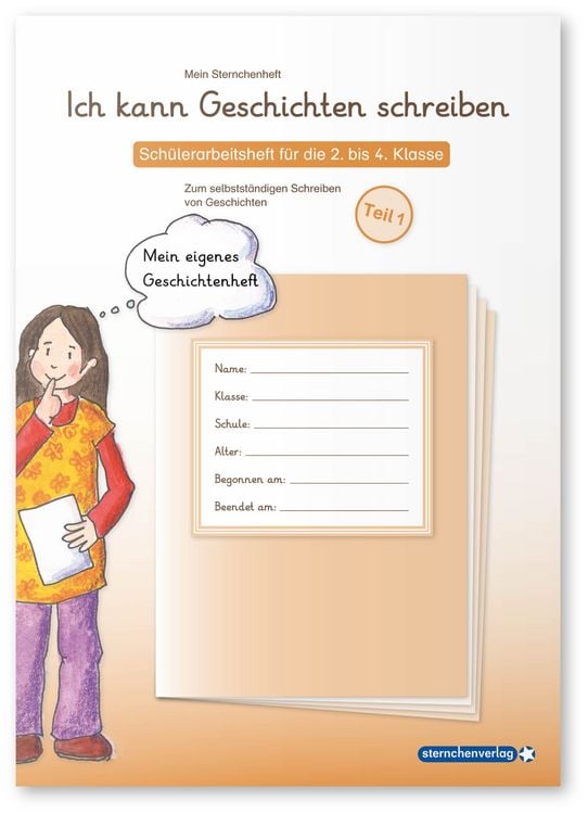 Produktbild: Ich kann Geschichten schreiben Teil 1 - Sch&uuml;lerarbeitsheft f&uuml;r die 2. bis 4. Klasse