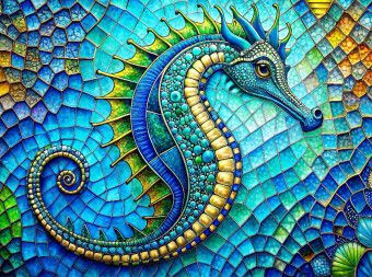 Produktbild: CALVENDO Puzzle Seepferdchen | 2000 Teile Lege-Gr&ouml;&szlig;e 90x67cm Foto-Puzzle f&uuml;r gl&uuml;ckliche Stunden