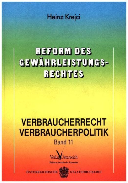Produktbild: Reform des Gew&auml;hrleistungsrechtes
