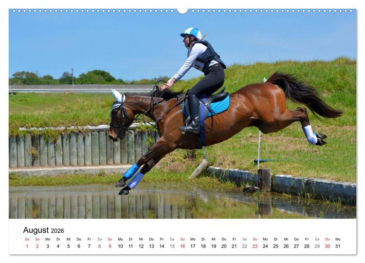 Produktbild: Eventing - Der ultimative Reitsport (Wandkalender 2026 DIN A2 quer), CALVENDO Monatskalender