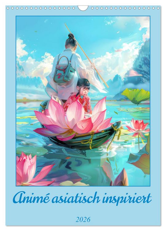 Produktbild: Anim&eacute; asiatisch inspiriert (Wandkalender 2026 DIN A3 hoch), CALVENDO Monatskalender