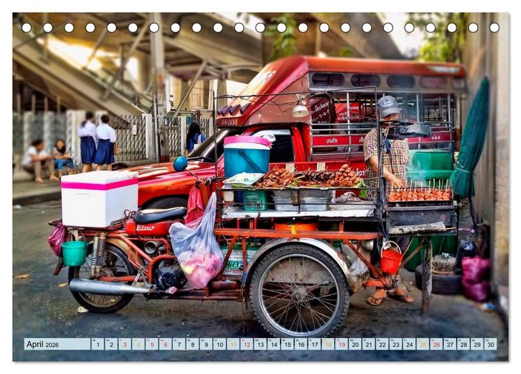 Produktbild: Bangkok - K&ouml;nigreich Thailand (Tischkalender 2026 DIN A5 quer), CALVENDO Monatskalender