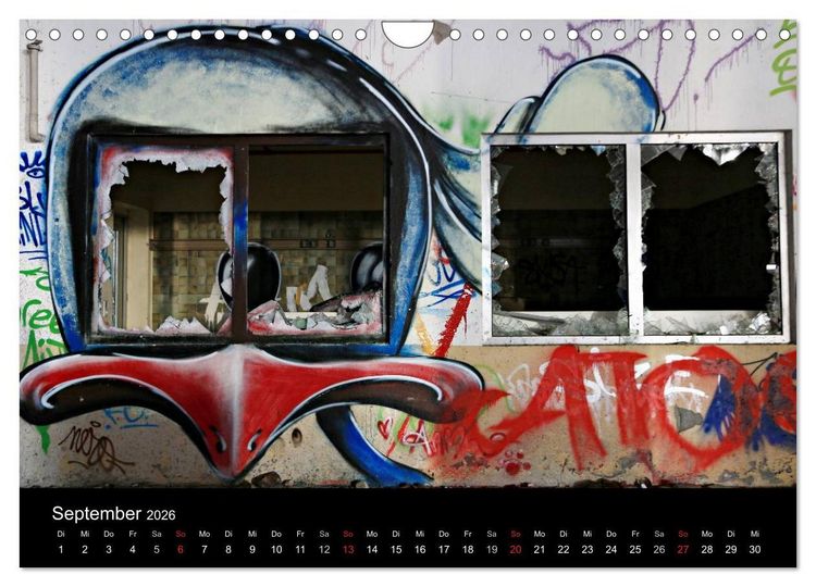 Produktbild: Grafittikunst (Wandkalender 2026 DIN A4 quer), CALVENDO Monatskalender