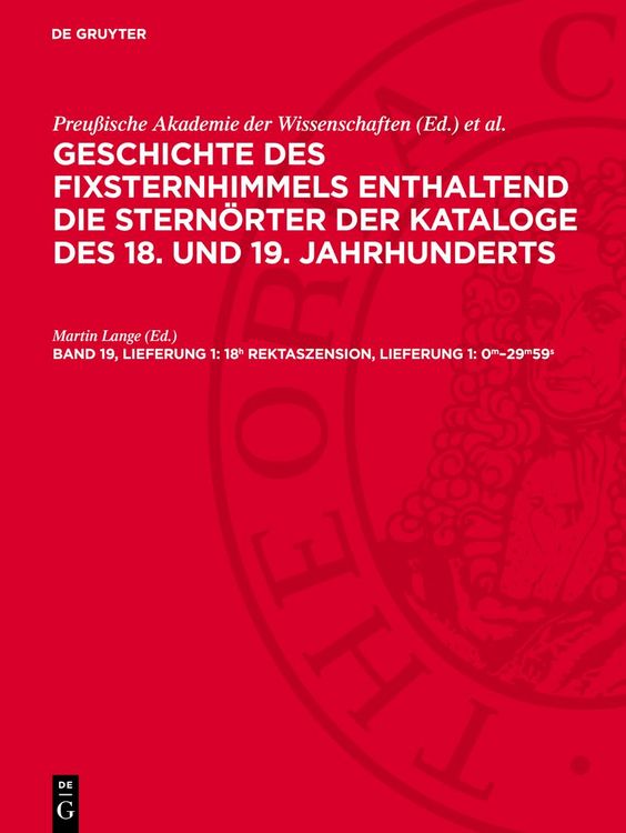 Produktbild: 18h Rektaszension, Lieferung 1: 0m&ndash;29m59s