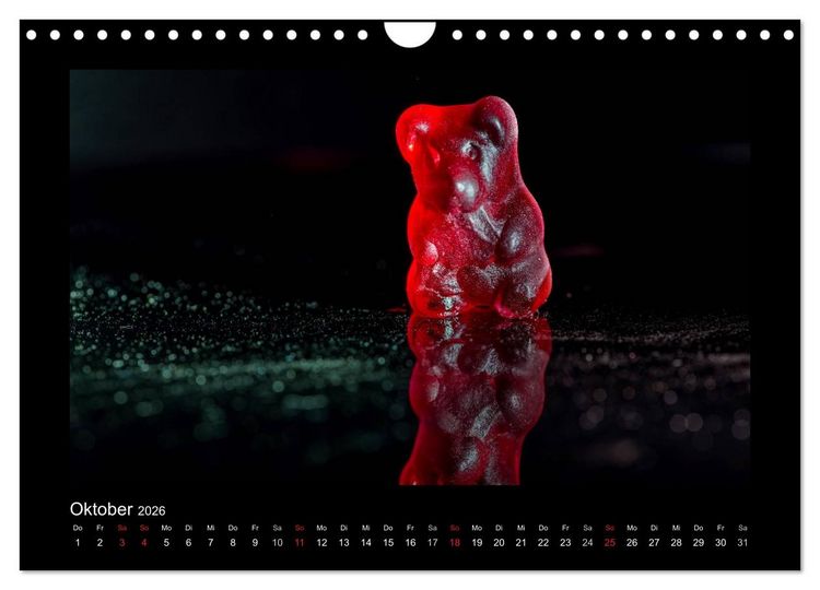 Produktbild: Rot (Wandkalender 2026 DIN A4 quer), CALVENDO Monatskalender