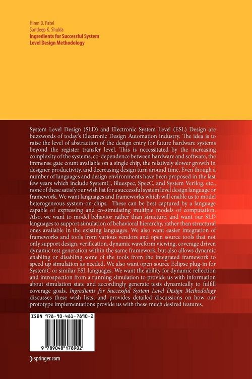 Produktbild: Ingredients for Successful System Level Design Methodology