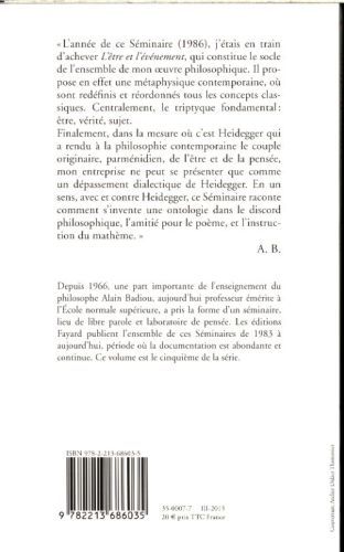 Produktbild: Le Seminaire Heidegger