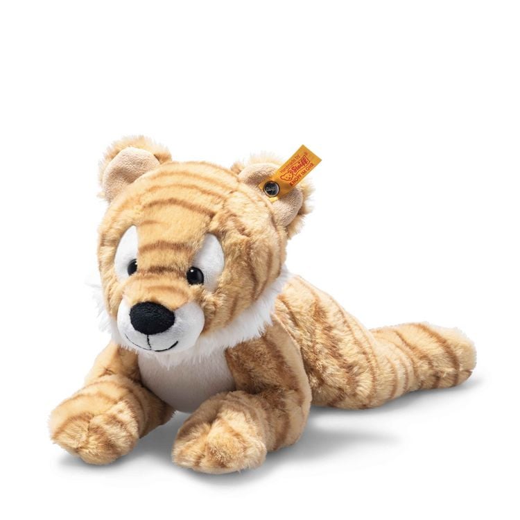 Produktbild: Steiff 067600 - Toni Tiger, liegend, beige, Pl&uuml;sch, 30 cm