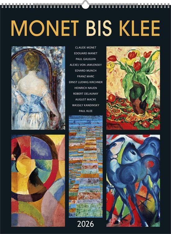 Produktbild: Monet bis Klee 2026 - Bild-Kalender 42x56 cm - Kunst-Kalender - Wand-Kalender - Malerei - Alpha Edition