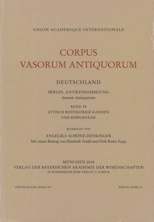 Produktbild: Corpus Vasorum Antiquorum Deutschland Bd. 103: Berlin Band 18