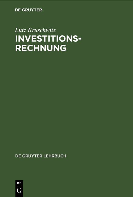 Produktbild: Investitionsrechnung
