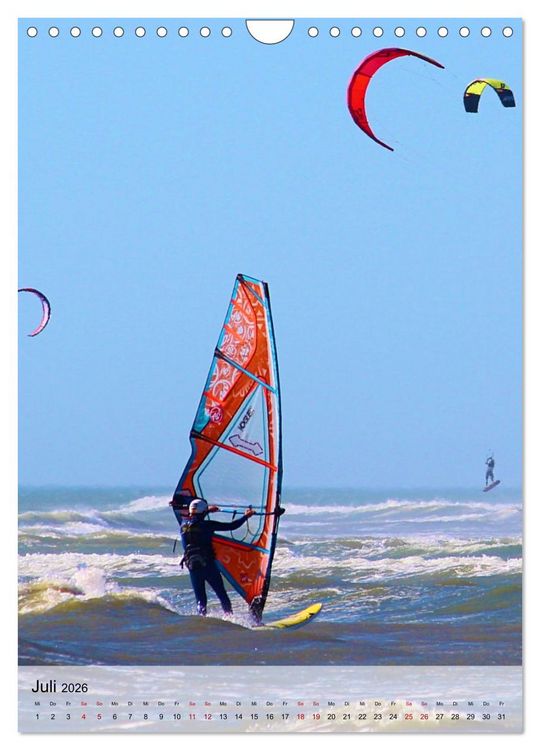 Produktbild: Windsurfen - Fun pur (Wandkalender 2026 DIN A4 hoch), CALVENDO Monatskalender
