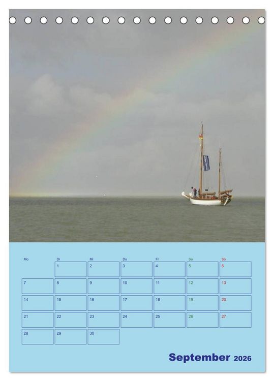 Produktbild: Seefahrer Romantik 2026 (Tischkalender 2026 DIN A5 hoch), CALVENDO Monatskalender