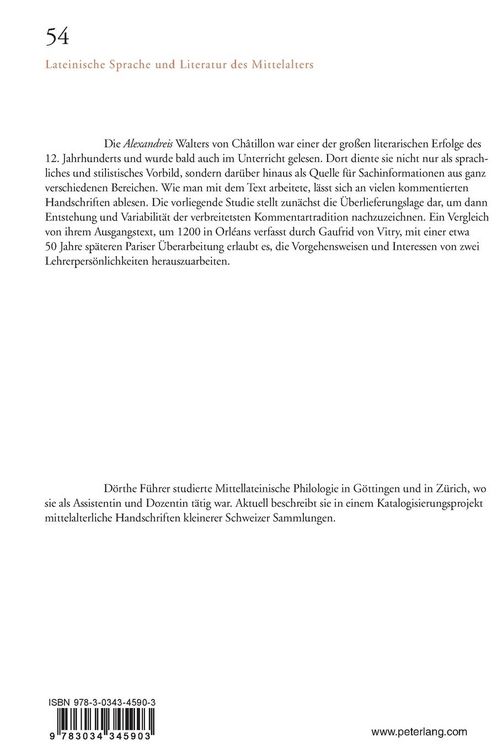 Produktbild: Der &laquo;Alexandreis&raquo;-Kommentar Gaufrids von Vitry