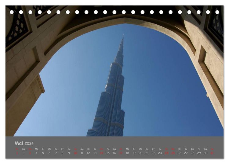 Produktbild: Dubai. Glanz unter der Sonne Arabiens (Tischkalender 2026 DIN A5 quer), CALVENDO Monatskalender