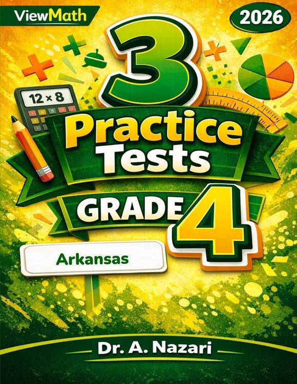 Produktbild: 3 Arkansas ATLAS Grade 4 Math Practice Tests
