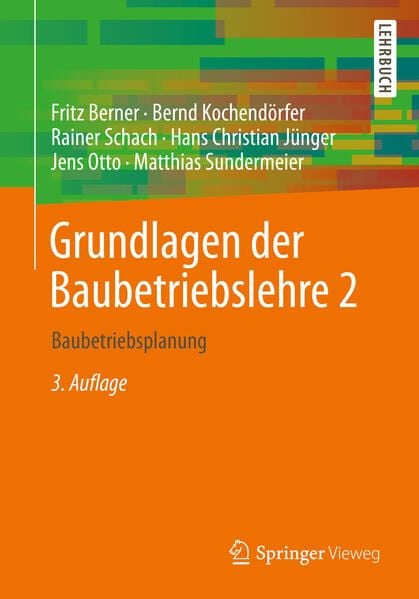 Produktbild: Grundlagen der Baubetriebslehre 2