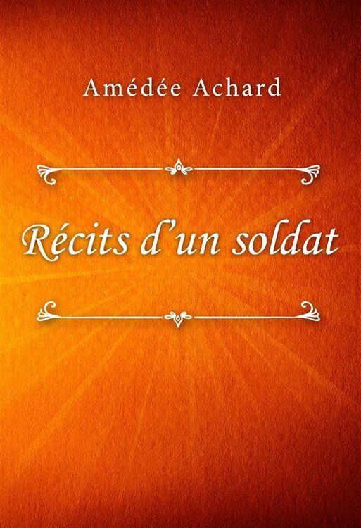 Produktbild: R&eacute;cits d'un soldat