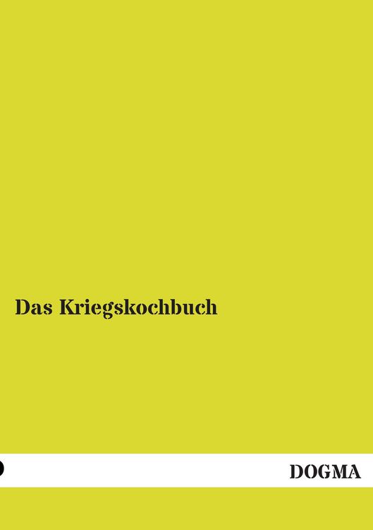 Produktbild: Das Kriegskochbuch