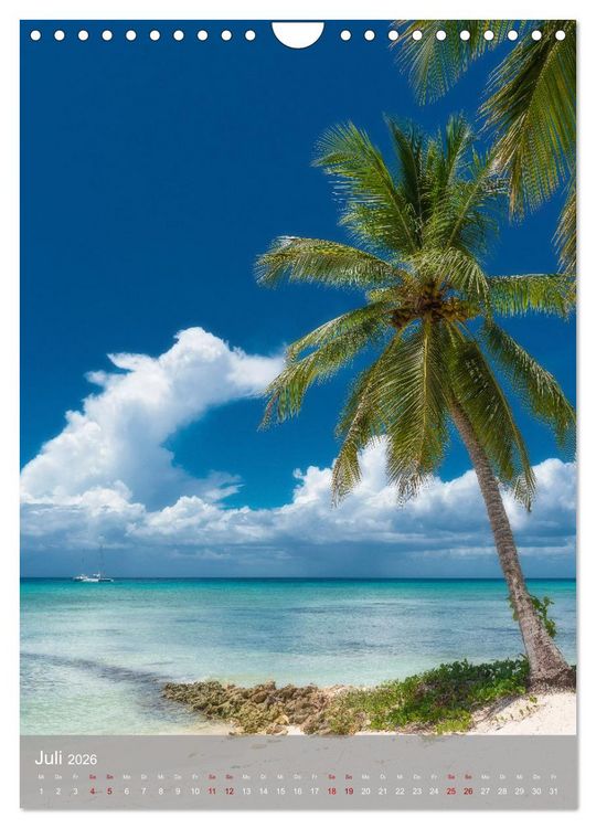 Produktbild: Karibischer Traum Isla Saona (Wandkalender 2026 DIN A4 hoch), CALVENDO Monatskalender