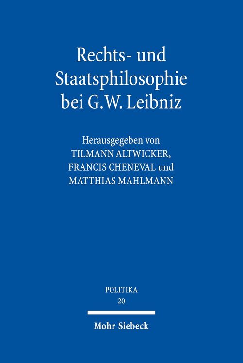Produktbild: Rechts- und Staatsphilosophie bei G.W. Leibniz