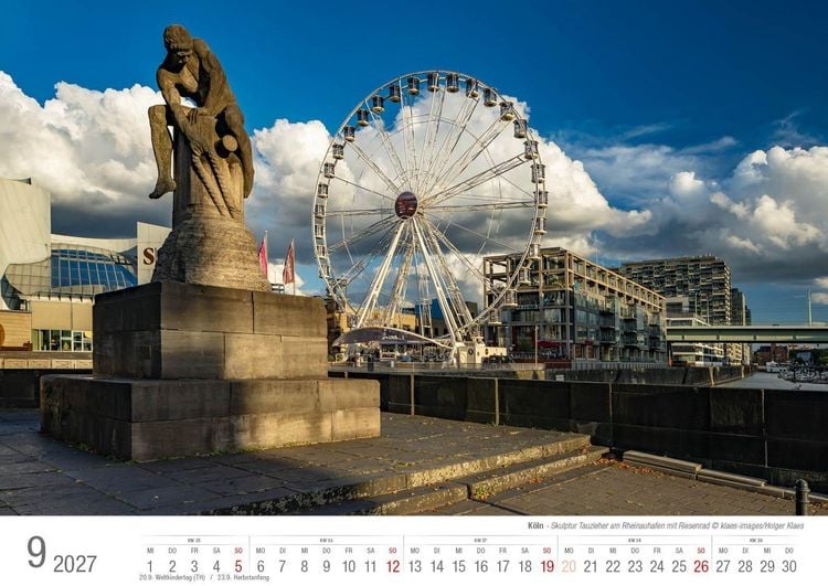 Produktbild: K&ouml;ln 2027 Bildkalender A3 quer, spiralgebunden