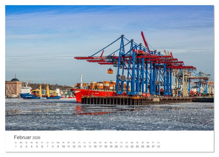 Produktbild: Die Elbmetropole Hamburg (Wandkalender 2026 DIN A4 quer), CALVENDO Monatskalender