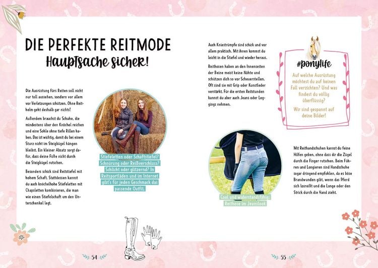 Produktbild: # ponylife &ndash; Mein Pferde-Mitmach-Journal von den Social-Media-Stars Lia und Lea