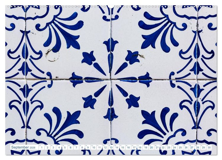 Produktbild: Fliesen von Lissabon (Wandkalender 2026 DIN A2 quer), CALVENDO Monatskalender