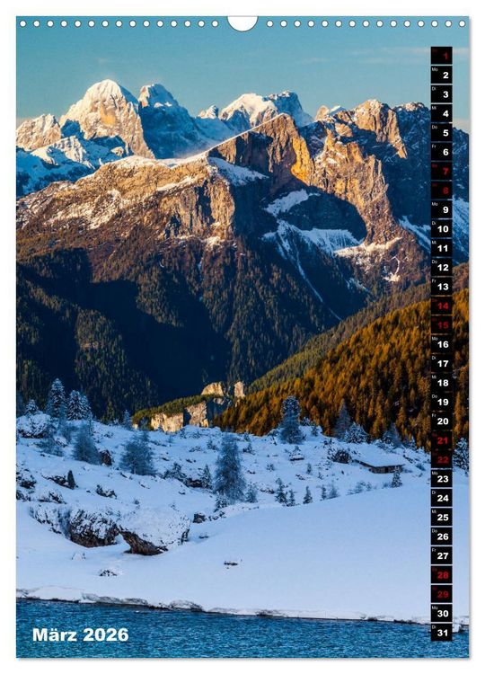 Produktbild: Dolomiten. Italien (Wandkalender 2026 DIN A3 hoch), CALVENDO Monatskalender