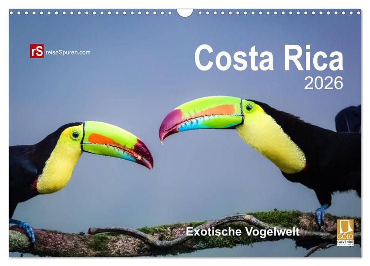 Produktbild: Costa Rica 2026 Exotische Vogelwelt (Wandkalender 2026 DIN A3 quer), CALVENDO Monatskalender