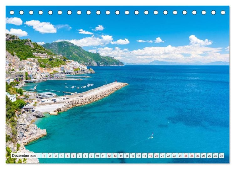 Produktbild: Landschaften an der Amalfi K&uuml;ste (Tischkalender 2026 DIN A5 quer), CALVENDO Monatskalender