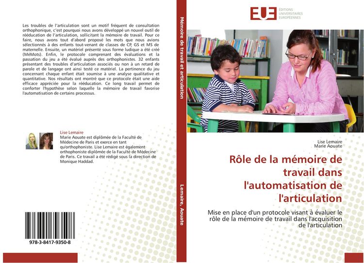 Produktbild: R&ocirc;le de la m&eacute;moire de travail dans l'automatisation de l'articulation