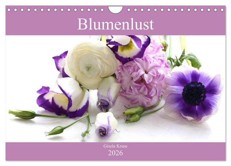 Produktbild: Blumenlust (Wandkalender 2026 DIN A4 quer), CALVENDO Monatskalender