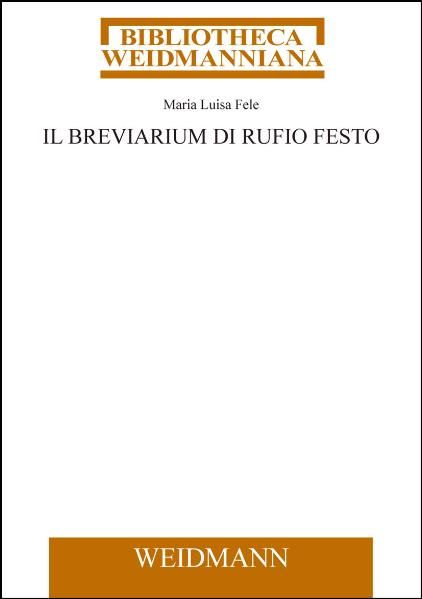 Produktbild: Il Breviarium di Rufio Festo