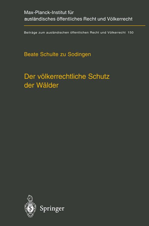 Produktbild: Der v&ouml;lkerrechtliche Schutz der W&auml;lder