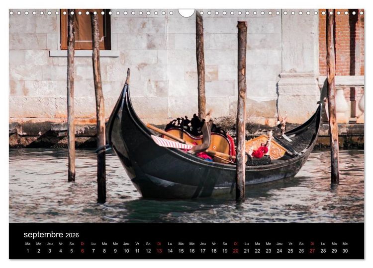 Produktbild: Venise Impressions (Calendrier mural 2026 DIN A3 vertical), CALVENDO calendrier mensuel