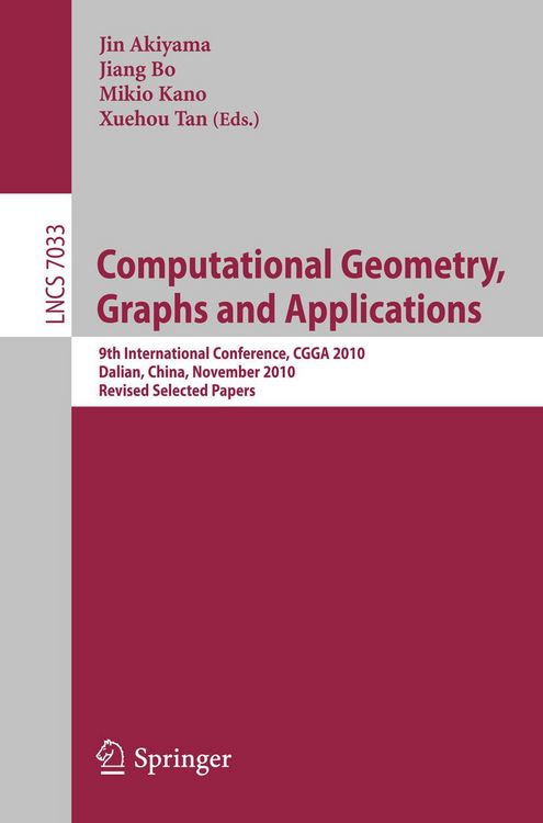 Produktbild: Computational Geometry, Graphs and Applications