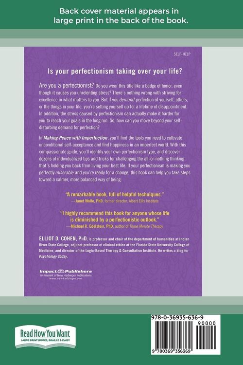 Produktbild: Making Peace with Imperfection
