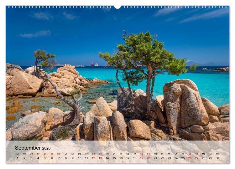 Produktbild: Wunderbares Sardinien (Wandkalender 2026 DIN A2 quer), CALVENDO Monatskalender
