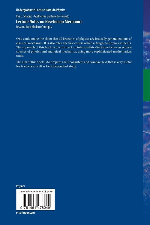 Produktbild: Lecture Notes on Newtonian Mechanics