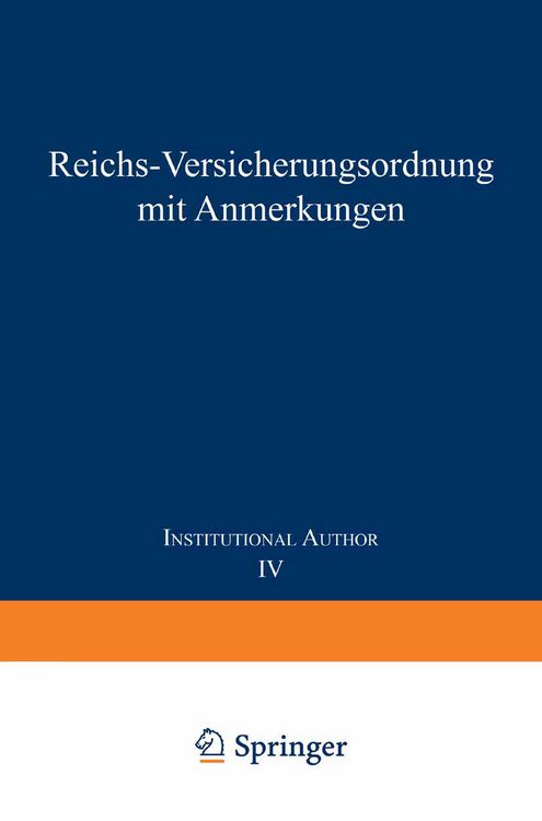 Produktbild: Reichs-Versicherungsordnung mit Anmerkungen