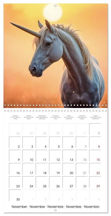 Produktbild: Fairytale Land of AI Unicorns (Wall Calendar 2026 12 &times; 12 Inch) CALVENDO 12 Month Wall Calendar