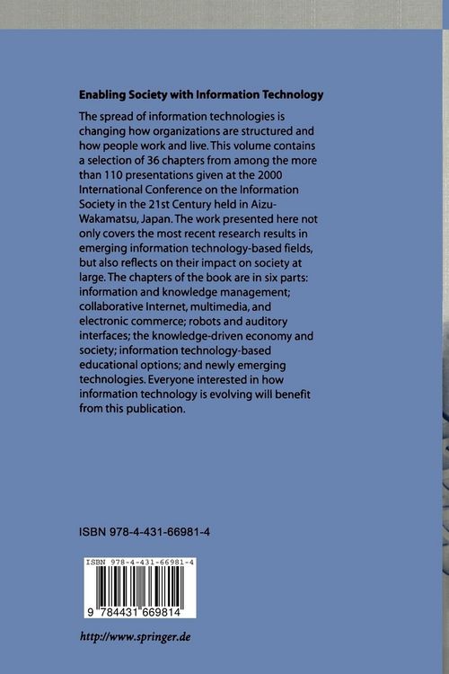 Produktbild: Enabling Society with Information Technology